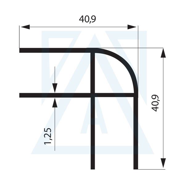 Picture of Bella Serisi Köşe Dönüş Profili - 1311 - 0.428 kg/m