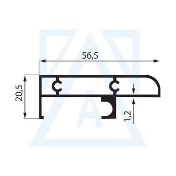 Resim Esinti Serisi Ray Profili - 6670 - 0.641 kg/m