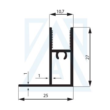 Resim Kompakt Kabin Profili - 2372 - 0.258 kg/m