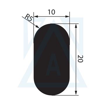 Resim Pah Verilmiş 20x10 Lama Profili - 14648 - 0.485 kg/m