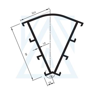 Resim Köşe Dönüş Profili 135 - 4150 - 1.105 kg/m