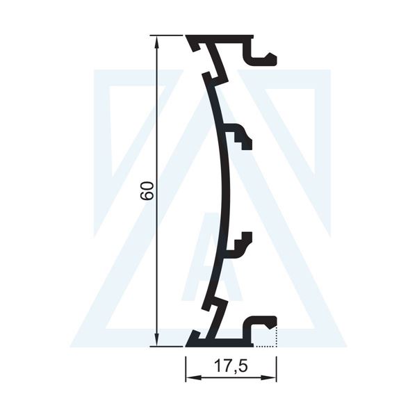 Ürün resmi: Çarpma Kapı Adaptörü - 4148-D - 0.505 kg/m