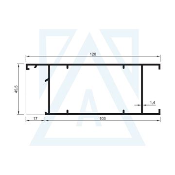 Resim Etek Profili 12'lik - 1610 - 1.295 kg/m