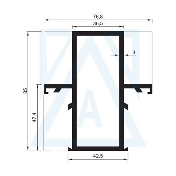 Resim Vitrin Ortası - 1578-A - 2.390 kg/m