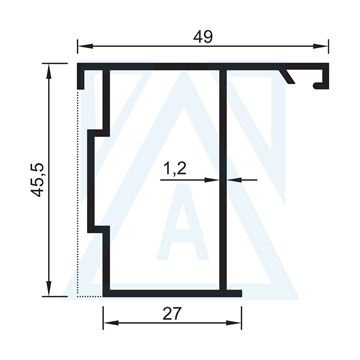 Picture of Pivot Adaptörü - 1504 - 0.585 kg/m