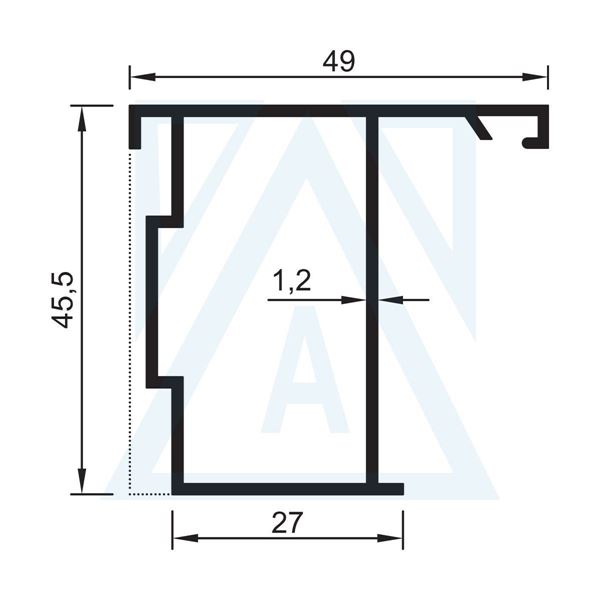 Ürün resmi: Pivot Adaptörü - 1504 - 0.585 kg/m