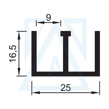 Resim Yan Ve Üst Ray - 1731 - 0.320 kg/m