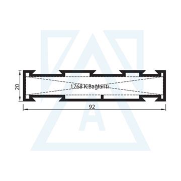 Resim Tek Cam Çıtası - 1763 - 0.220 kg/m