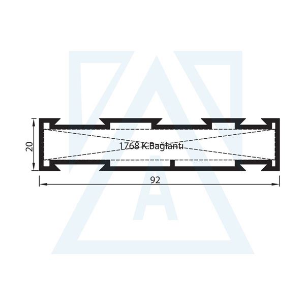 Picture of Tek Cam Çıtası - 1763 - 0.220 kg/m