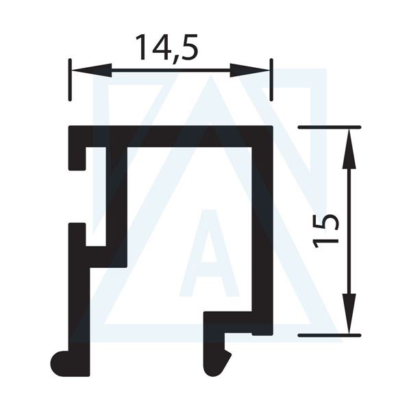 Ürün resmi: Isı Cam Çıtası - 1763 - 0.220 kg/m