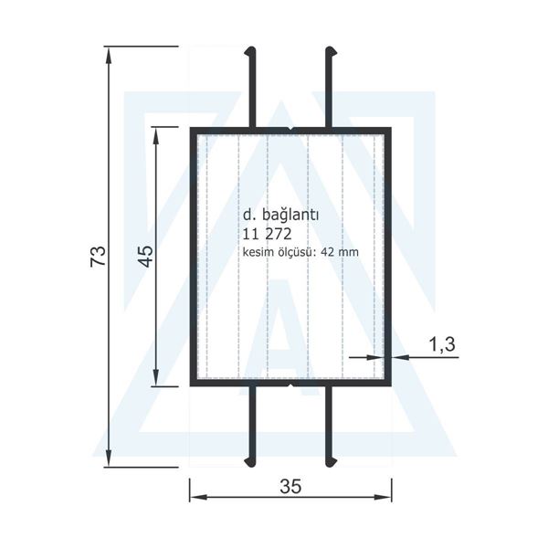 Ürün resmi: Ara Bölme - 2702 - 0.740 kg/m