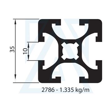 Resim 35'lik Sigma Profili - 2786 - 1.335 kg/m