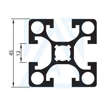 Picture of 45'lik Sigma Profili - 2787 - 1.820 kg/m