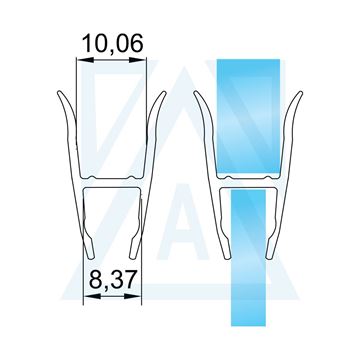 Resim Cam Balkon Fitili /  8mm cama göre büyük "H"