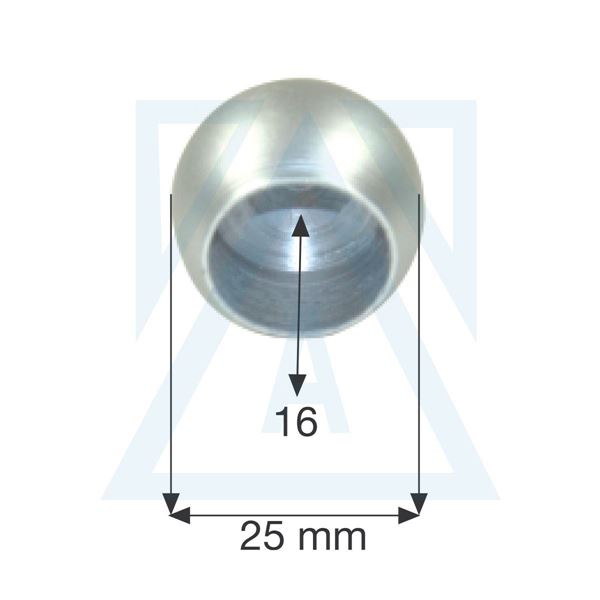 Ürün resmi: 16'lık Boru Tapası (Çap 25mm) - 2859-a