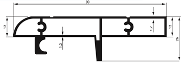 Resim Kamelya Bazalı Ray Profil - 3054 - 1.033 kg/m